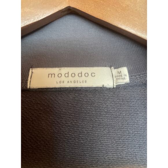 MODODOC 1/2 Zip Sweatshirt GORGEOUS COLOR Size Medium M French Terry MINIMALIST - Picture 4 of 6